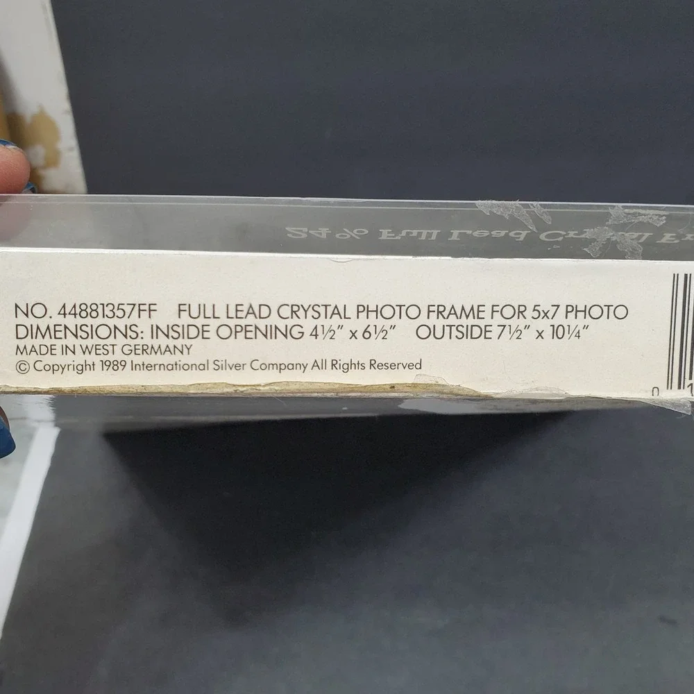 Vintage 1989 International‎ Silver Company Full Lead Crystal 5